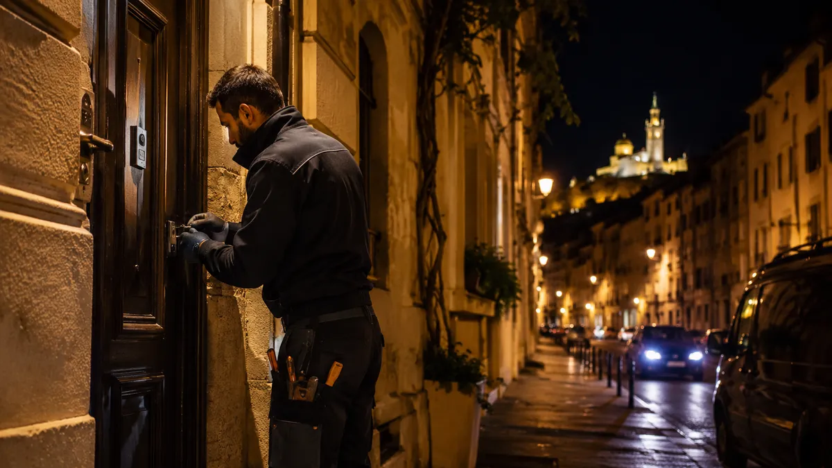 Serrurier disponible de nuit à Marseille, intervention 24h/24 7j/7
